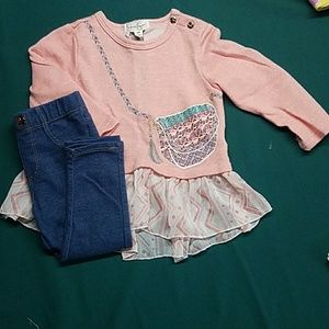 Jessica Simpson 2 piece outfit 18 months
